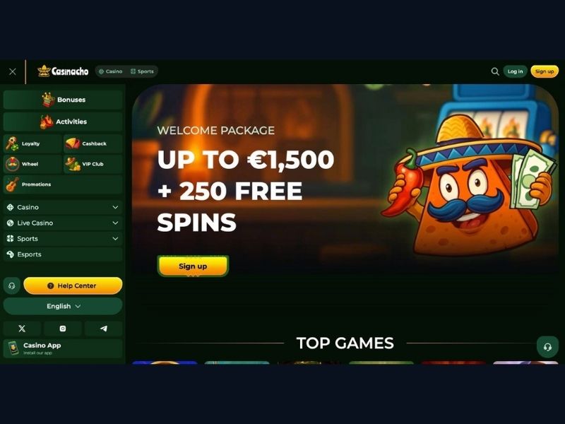 Torneos cashback y sistema de bonos de Casinacho Casino Nacho Casino para España