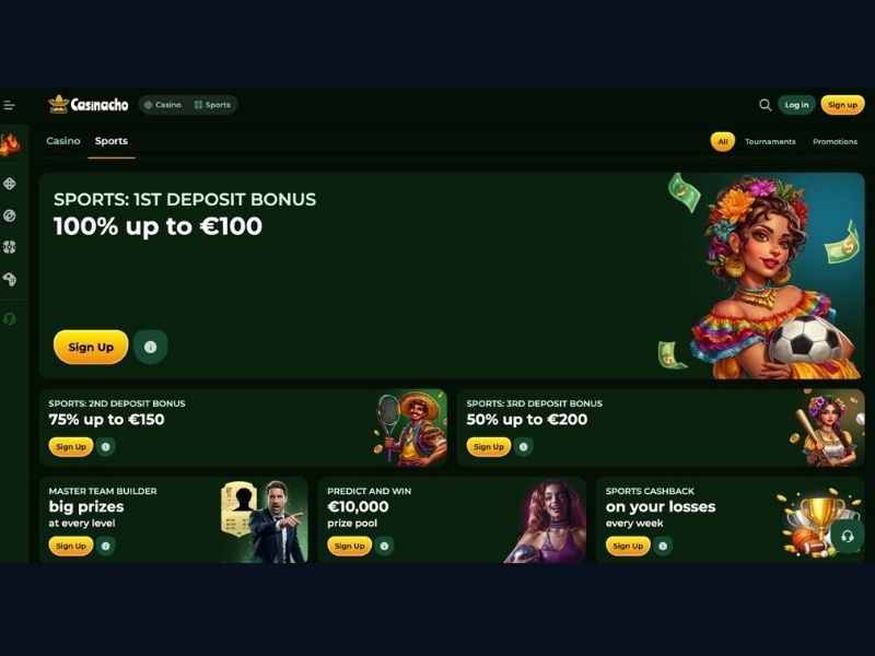 Live Tournament y otros torneos desde smartphone en Casinacho Casino para España